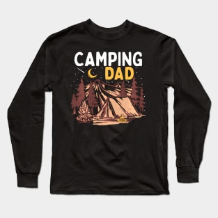 Father's Day Camping Dad Camper Campfire Men Long Sleeve T-Shirt